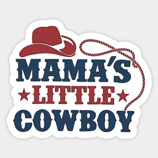 Vintage Mama don't let your cowboys grow up to be babies Sticker